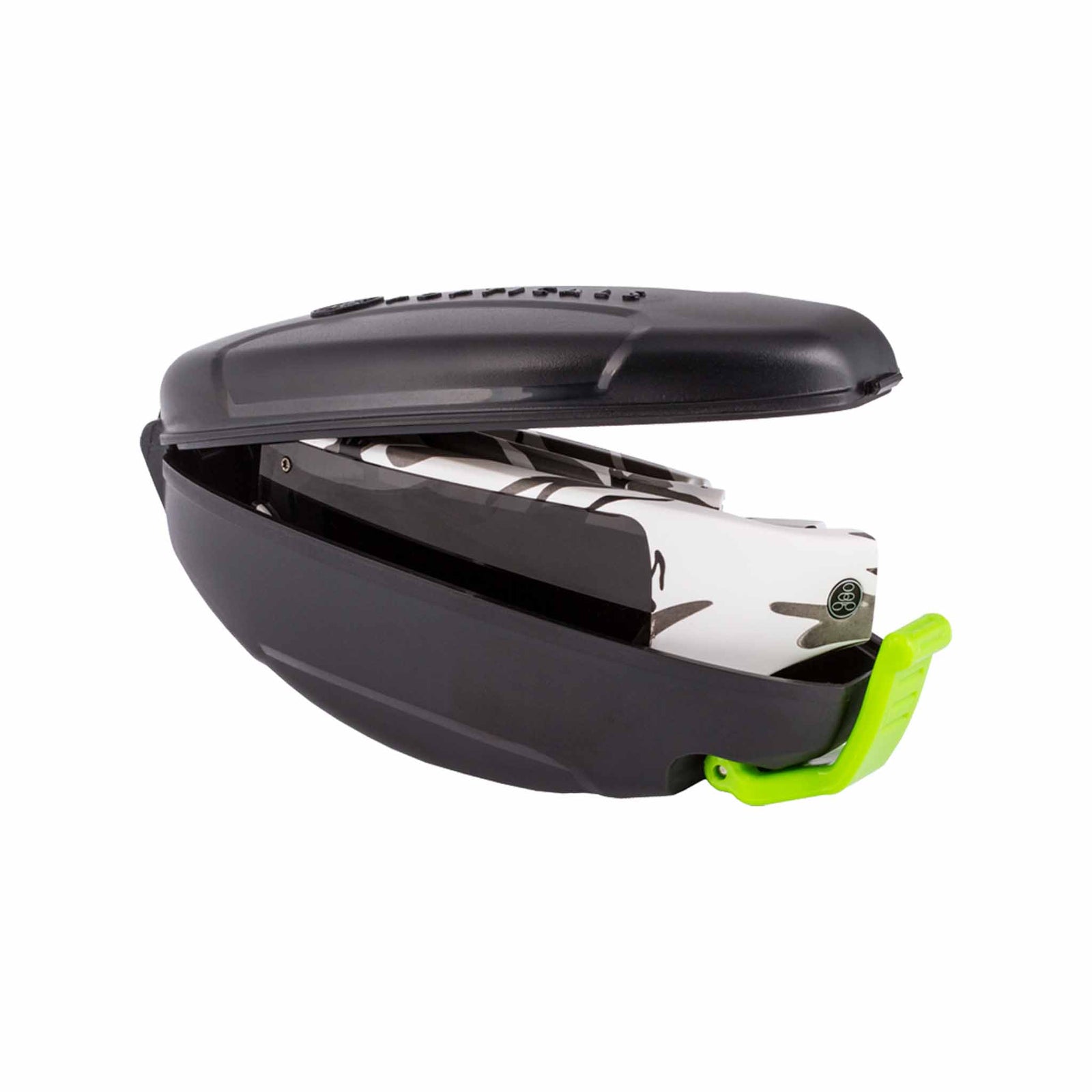 Popticals, Premium Compact Sunglasses, PopGear, 010050-CCGS, Standard Sunglasses, Matte White Camo Frame, Gray Lenses, Case View