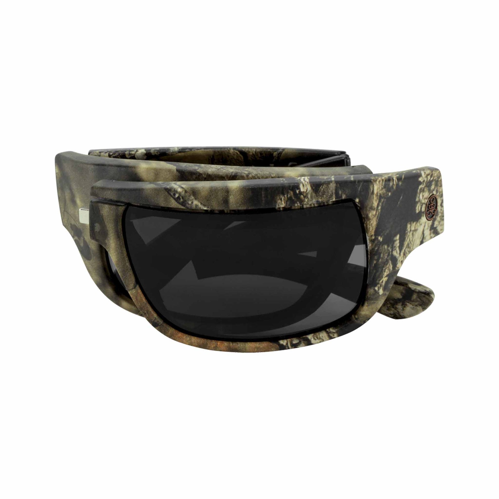 Popticals, Premium Compact Sunglasses, PopH2O, 010070-MCGP, Polarized Sunglasses, Matte Mossy Oak Break-Up Frame, Gray Lenses, Compact View