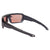 Popticals, Premium Compact Sunglasses, PopZulu, 600010-BMOZ, Standard Sunglasses, Matte Black Frame, Orange Opx Lenses, Rear View