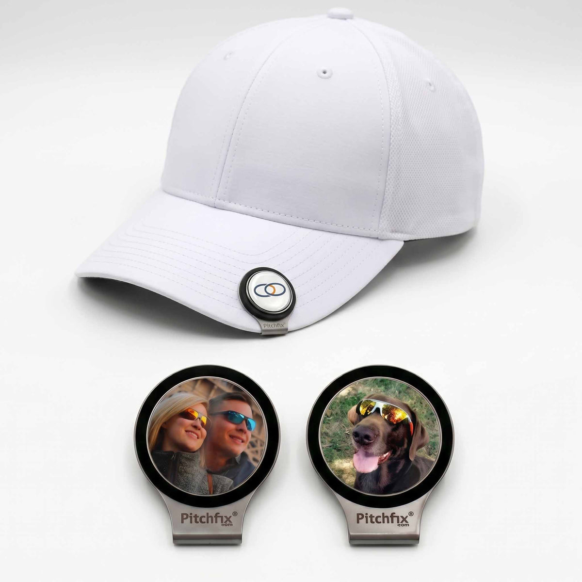 Custom Photo Magnetic Golf Ball Marker Pitchfix Hat Clip