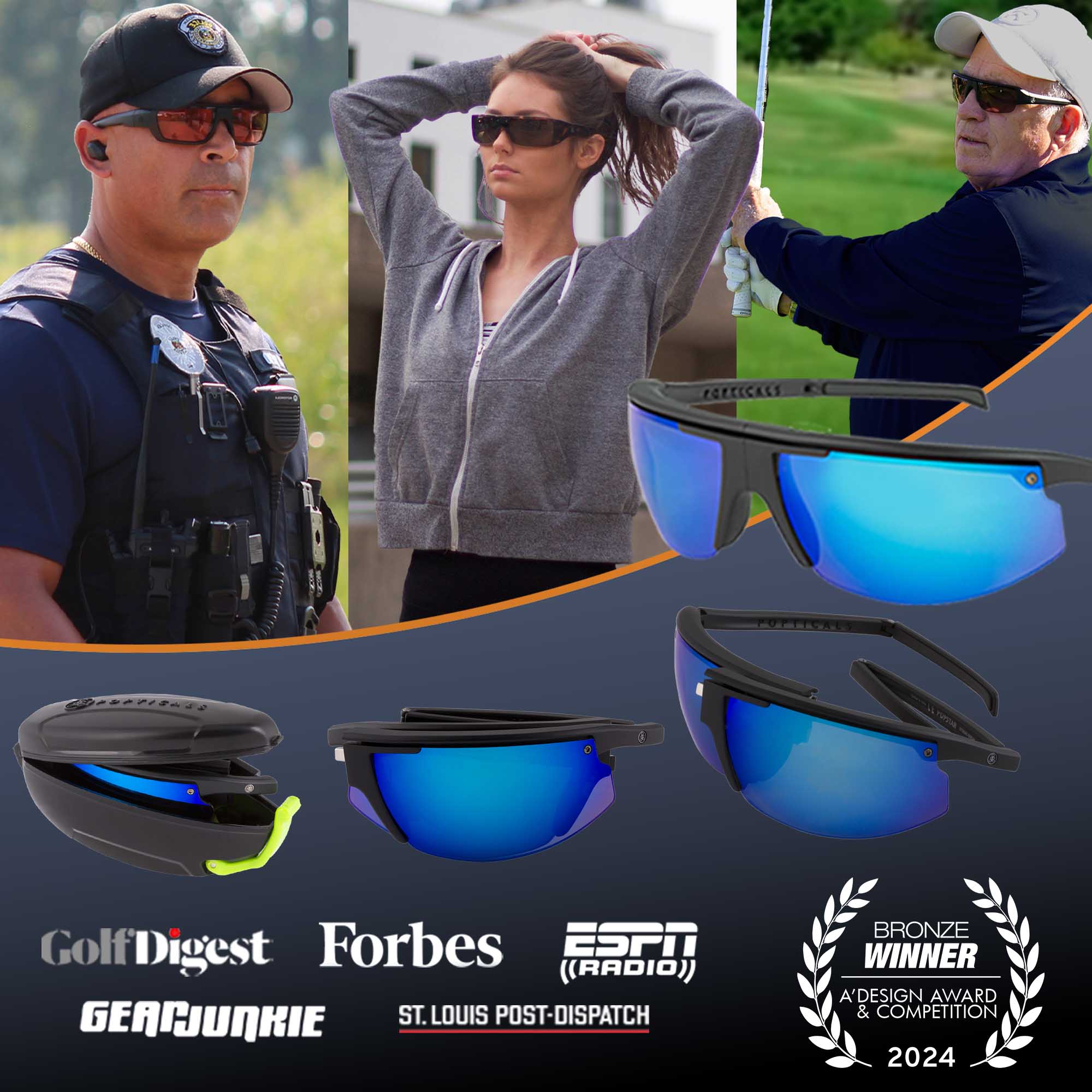 Popticals Sunglasses, Ballistics-Sunglasses, Golf Sunglasses, Fishing Sunglasses