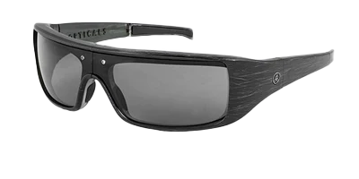black popticals sunglasses with lines on the side 
