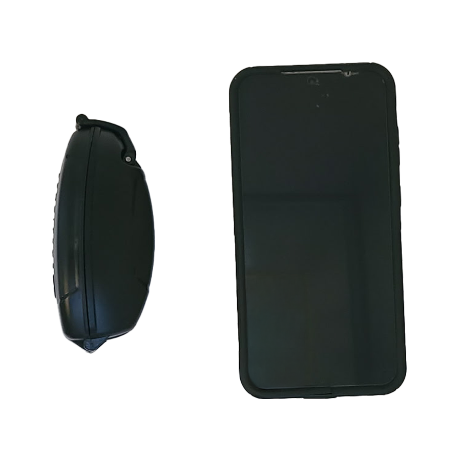 Popticals ABS hardshell case, smartphone-sized footprint