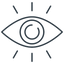 Optical lens icon representing ZEISS-engineered NYDEF nylon lens technology.