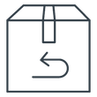 Product returns box icon