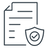 Warranty policy document icon
