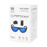 Popticals Pre-Moistened Lens Wipes - 50 Count