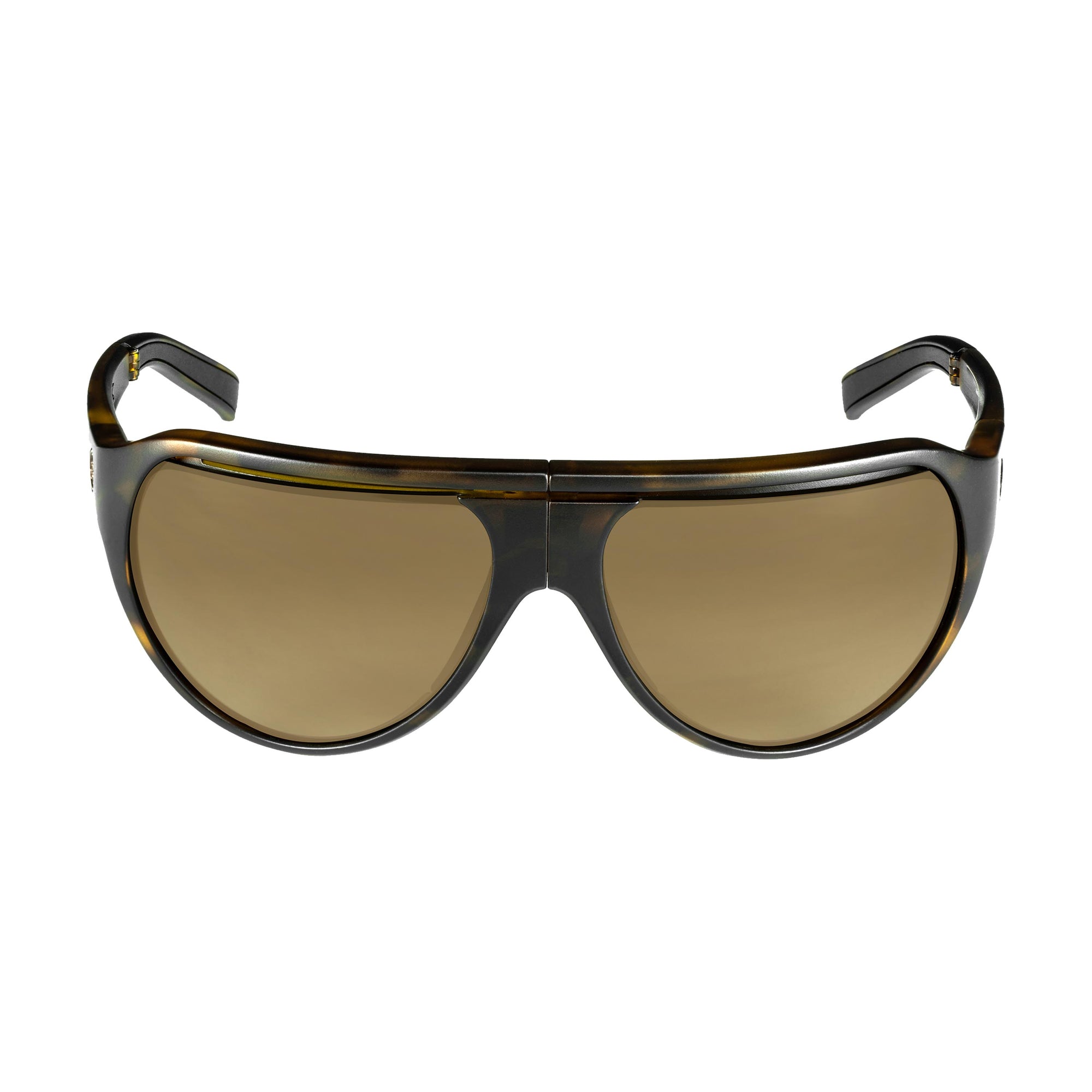 Popticals, Premium Compact Sunglasses, PopAir, 300010-CUNC, Polarized Sunglasses, Matte Tortoise Frame, Gradient Brown Lenses, Glam View