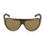 Popticals, Premium Compact Sunglasses, PopAir, 300010-CUNP, Polarized Sunglasses, Matte Tortoise Frame, Brown Lenses, Front Tilt View