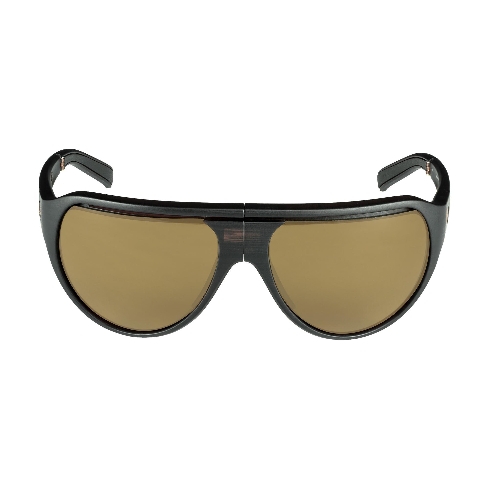 Popticals, Premium Compact Sunglasses, PopAir, 300010-DUNP, Polarized Sunglasses, Matte Driftwood Frame, Brown Lenses, Glam View