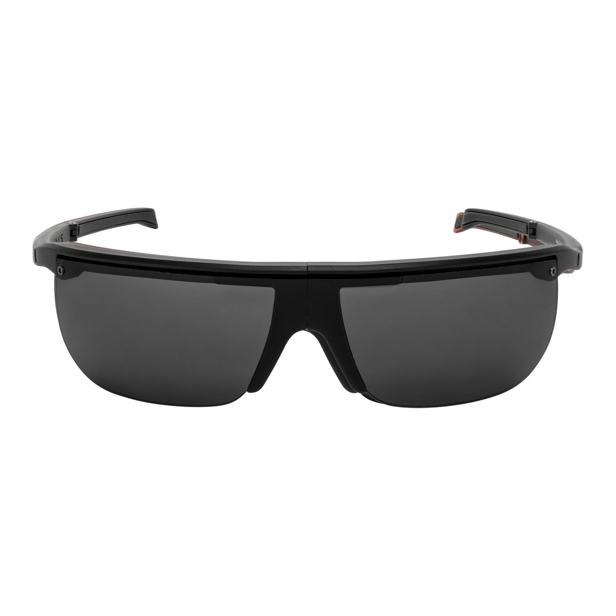 Popticals, Premium Compact Sunglasses, PopArt, 010030-BMGS, Standard Sunglasses, Matte Black Frame, Gray Lenses, Front Tilt View