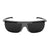 Popticals, Premium Compact Sunglasses, PopArt, 010030-GMGP, Polarized Sunglasses, Matte Gray Frame, Gray Lenses, Front Tilt View