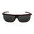 Popticals, Premium Compact Sunglasses, PopArt, 020030-WYGP, Polarized Sunglasses, Matte Wine Crystal, Gray Lenses, Front Tilt View