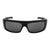 Popticals, Premium Compact Sunglasses, PopGear, 010050-BMGS, Standard Sunglasses, Matte Black Frames, Gray Lenses, Front View