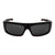 Popticals, Premium Compact Sunglasses, PopGear, 030050-LEGP, Polarized Sunglasses, Gloss Wine/Black Crystal Frame, Gray Lenses, Front Tilt View