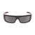 Popticals, Premium Compact Sunglasses, PopGear, 040051-KLGP, Polarized Sunglasses, Gloss Black over Pink Crystal Frame , Gray Lenses, Front Tilt View