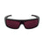 Popticals, Premium Compact Sunglasses, PopGear, 200050-BMPS, Standard Sunglasses, Matte Black Frame , Purple Golf Lenses, Front Tilt View