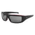 Popticals, Premium Compact Sunglasses, PopGear, 030050-REGP, Polarized Sunglasses, Matte Red/Black Crystal Frame, Gray Lenses, Glam View