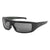 Popticals, Premium Compact Sunglasses, PopGear, 090050-ZUGP, Polarized Sunglasses, Matte Brush Black Frame , Gray Lenses, Glam View