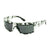 Popticals, Premium Compact Sunglasses, PopH2O, 010070-CCGP, Polarized Sunglasses, Matte White Camo Frame, Gray Lenses, Glam View