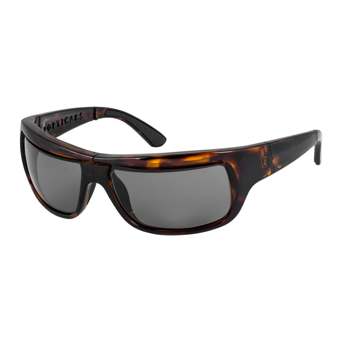 Popticals, Premium Compact Sunglasses, PopH2O, 010070-CTGP, Polarized Sunglasses, Gloss Tortoise Frame, Gray Lenses, Glam View