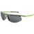 Popticals, Premium Compact Sunglasses, PopStar, 010040-EMGP, Polarized Sunglasses, Matte Gray/Green Frame, Gray Lenses, Glam View
