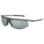 Popticals, Premium Compact Sunglasses, PopStar, 030040-SFLN, Polarized Sunglasses, Gloss Smoke/Clear Crystal Frame, Gray Lenses w/Silver Mirror Finish, Glam View