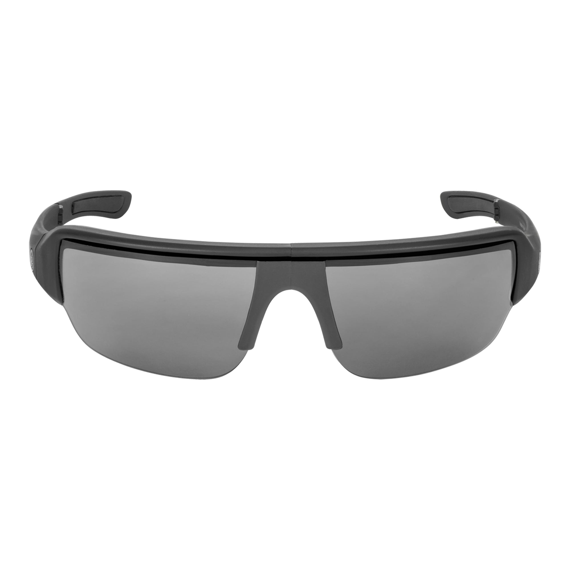 Popticals, Premium Compact Sunglasses, PopGun, 010010-BMGS, Standard Sunglasses, Matte Black Frame, Gray Lenses, Glam View