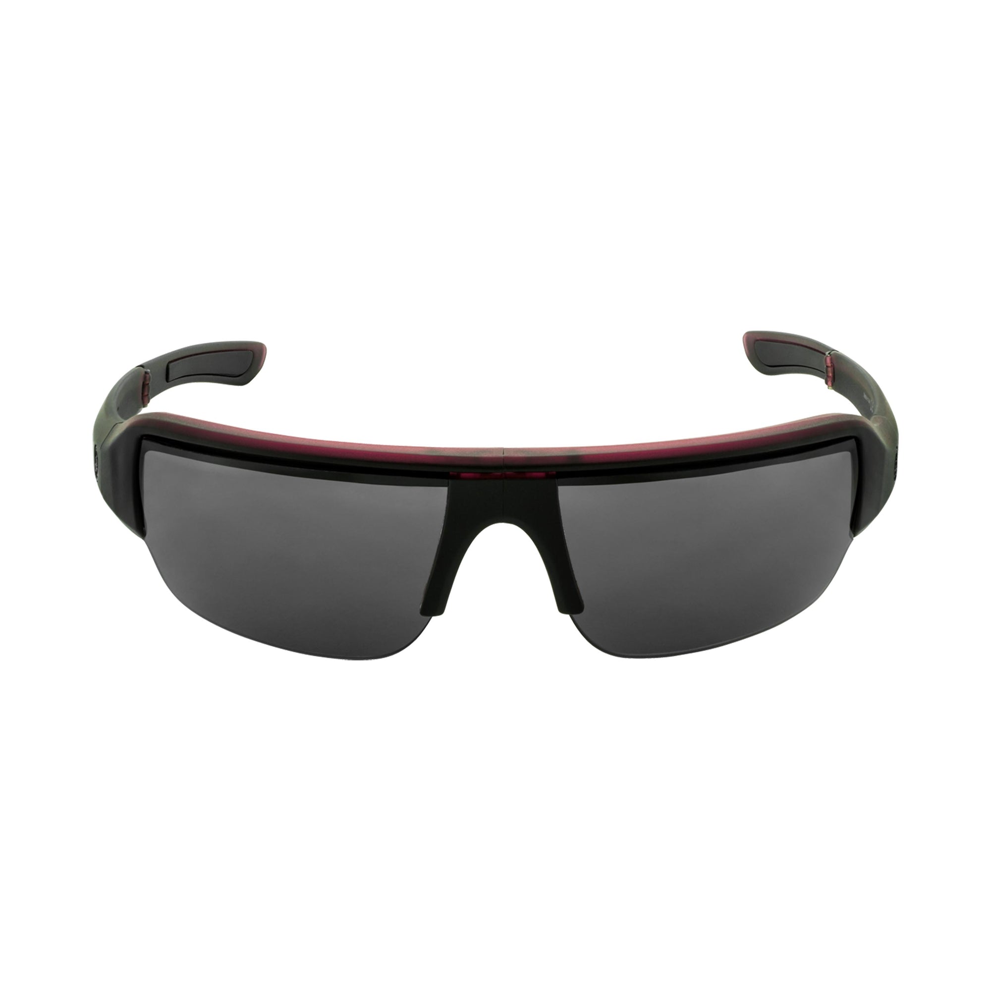 Popticals, Premium Compact Sunglasses, PopGun, 030010-LFGP, Polarized Sunglasses, Gloss Wine/Black Crystal Frame, Gray Lenses, Glam View