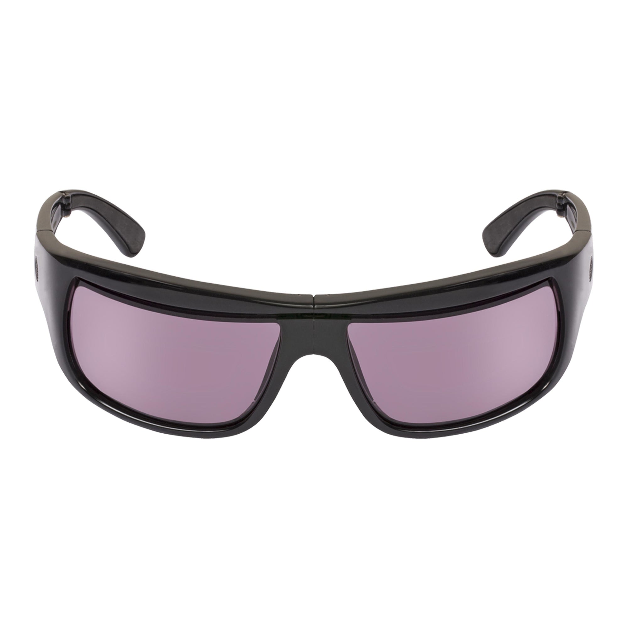 Popticals, Premium Compact Sunglasses, PopH2O, 200070-BGVS, Polarized Sunglasses, Gloss Black Frame, Violet Golf Lenses, Glam View