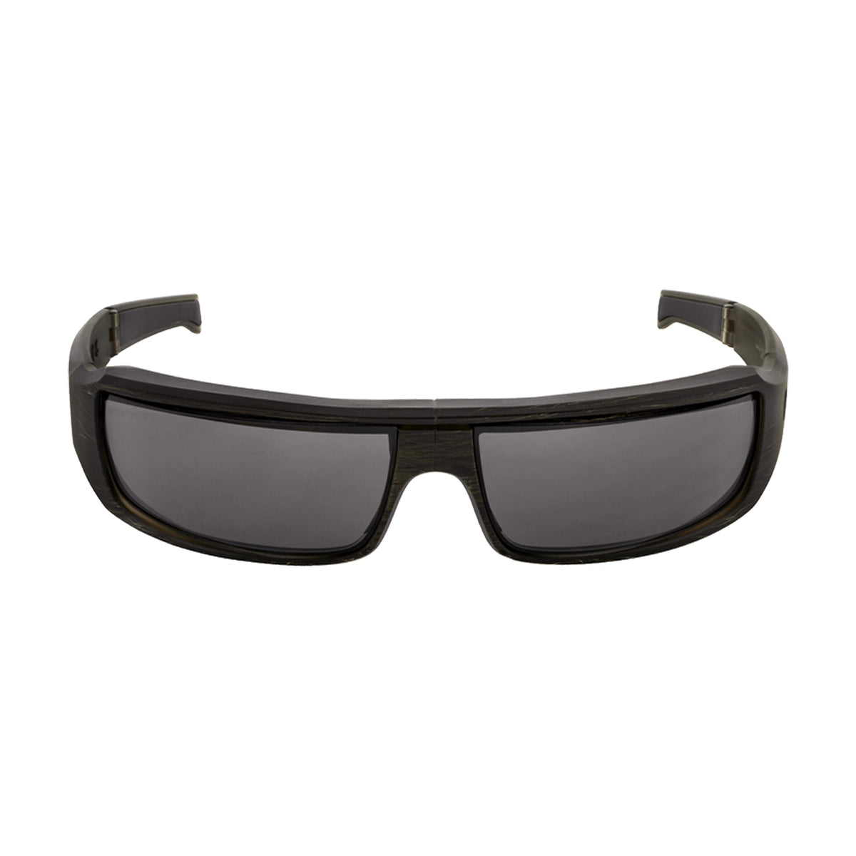 Popticals, Premium Compact Sunglasses, PopSign, 090020-ZUGP, Polarized Sunglasses, Matte Brush Black Frame, Gray Lenses, Front View