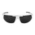 Popticals, Premium Compact Sunglasses, PopStar, 010040-WMGP, Polarized Sunglasses, Matte White Frame, Gray Lenses, Front View