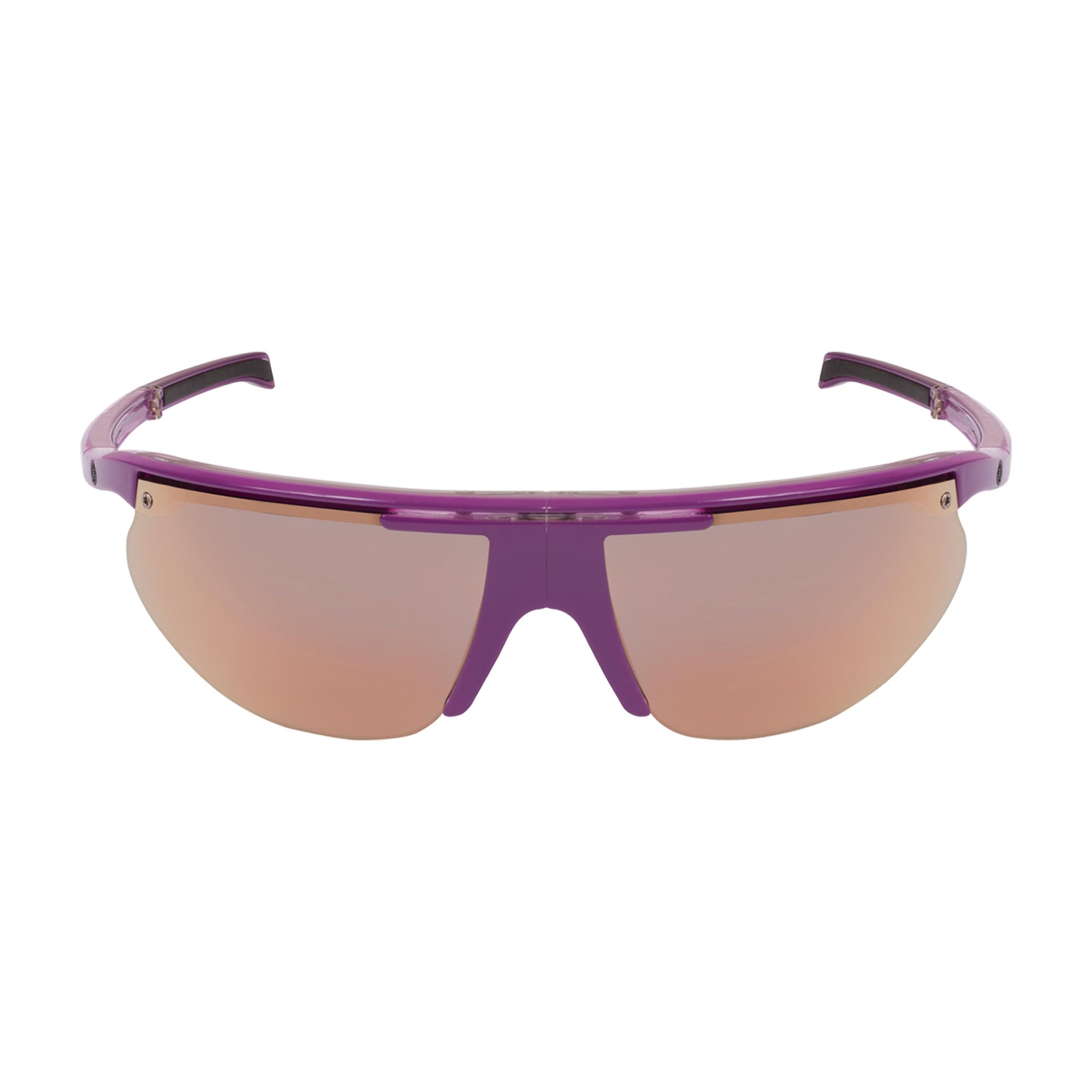 Popticals, Premium Compact Sunglasses, PopTrail, 030081-PFKN, Polarized Sunglasses, Gloss Lavender over Crystal Frame, Gray Lenses w/Pink Mirror Finish, Front View