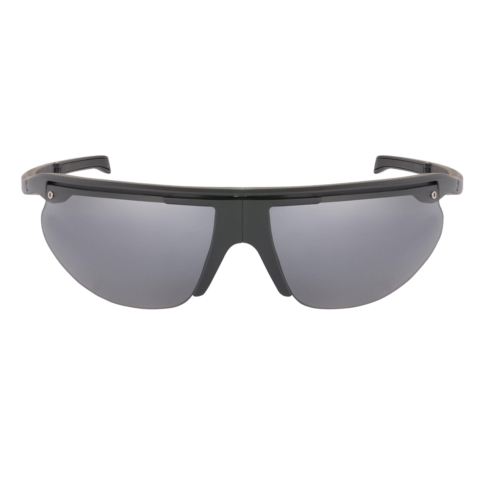 Popticals, Premium Compact Sunglasses, PopTrail, 010081-BMGP, Polarized Sunglasses, Matte Black Frame, Gray Lenses, Front View
