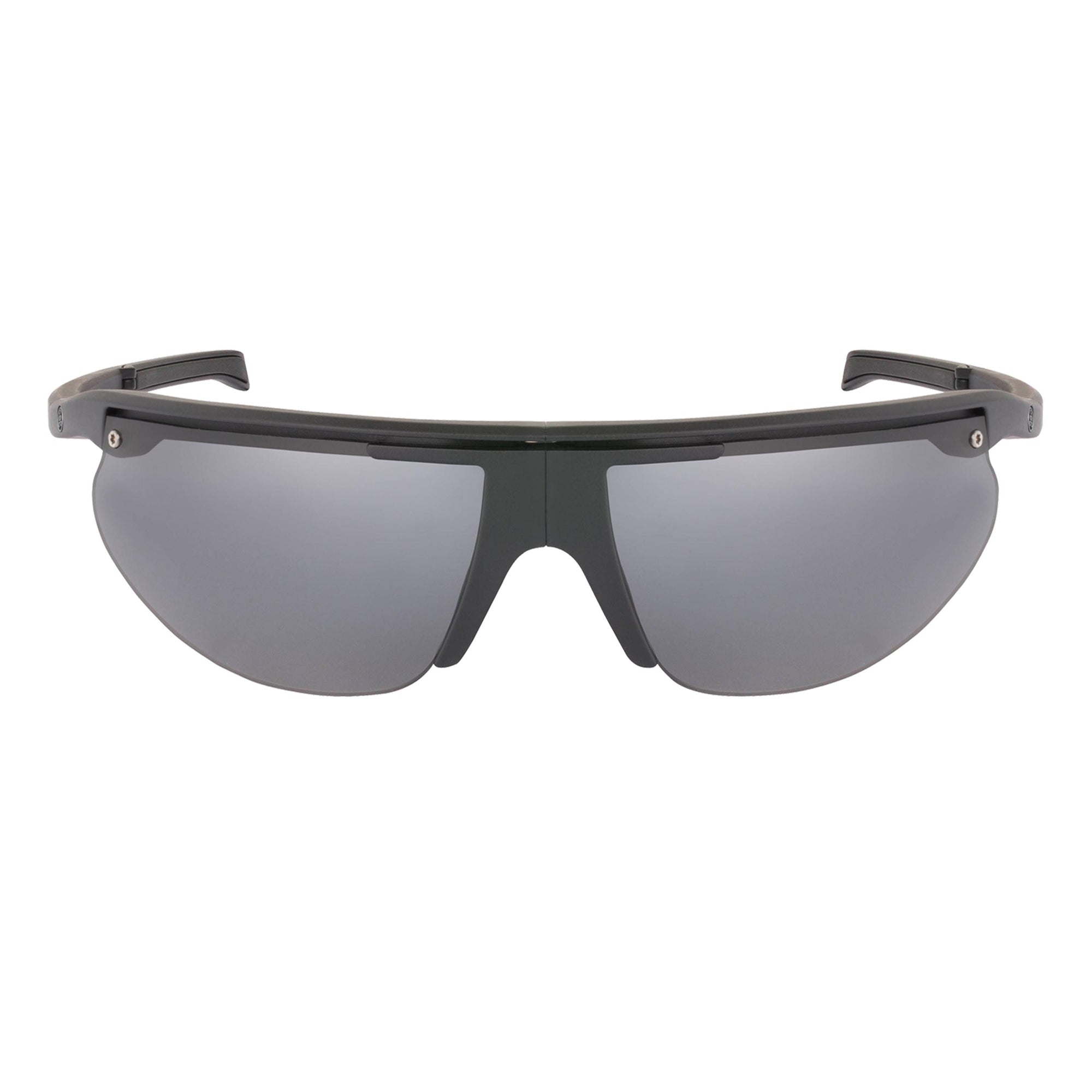 Popticals, Premium Compact Sunglasses, PopTrail, 010081-BMGP, Polarized Sunglasses, Matte Black Frame, Gray Lenses, Glam View