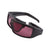 Popticals, Premium Compact Sunglasses, PopGear, 200050-BMPS, Standard Sunglasses, Matte Black Frame , Purple Golf Lenses, Spider View