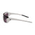 Popticals, Premium Compact Sunglasses, PopStorm, 200060-WBPS, Standard Sunglasses, Gloss Black/White Frame, Purple Golf Lenses, Side View