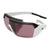 Popticals, Premium Compact Sunglasses, PopStorm, 200060-WBPS, Standard Sunglasses, Gloss Black/White Frame, Purple Golf Lenses, Spider View