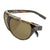 Popticals, Premium Compact Sunglasses, PopAir, 300010-CTNP, Polarized Sunglasses, Gloss Tortoise Frame, Brown Lenses, Spider View