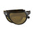 Popticals, Premium Compact Sunglasses, PopAir, 300010-CUNP, Polarized Sunglasses, Matte Tortoise Frame, Brown Lenses, Compact View