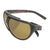 Popticals, Premium Compact Sunglasses, PopAir, 300010-DUNP, Polarized Sunglasses, Matte Driftwood Frame, Brown Lenses, Spider View