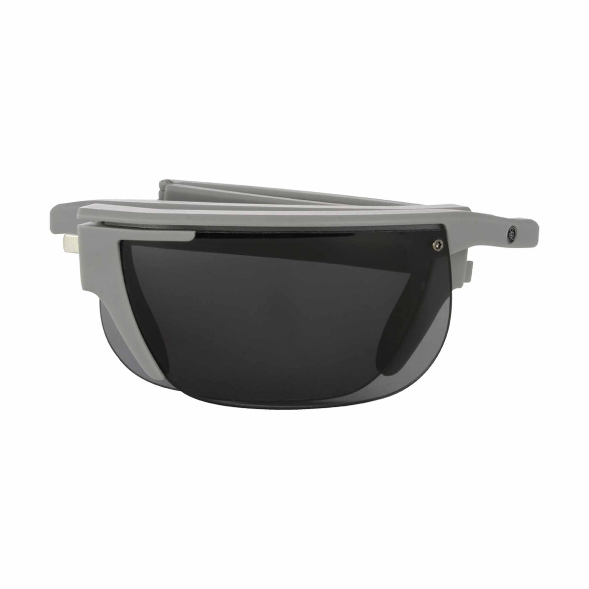 Popticals, Premium Compact Sunglasses, PopArt, 010030-GMGP, Polarized Sunglasses, Matte Gray Frame, Gray Lenses, Compact View