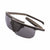 Popticals, Premium Compact Sunglasses, PopArt, 090030-ZUGP, Polarized Sunglasses, Matte Brush Black Frame, Gray Lenses, Glam View