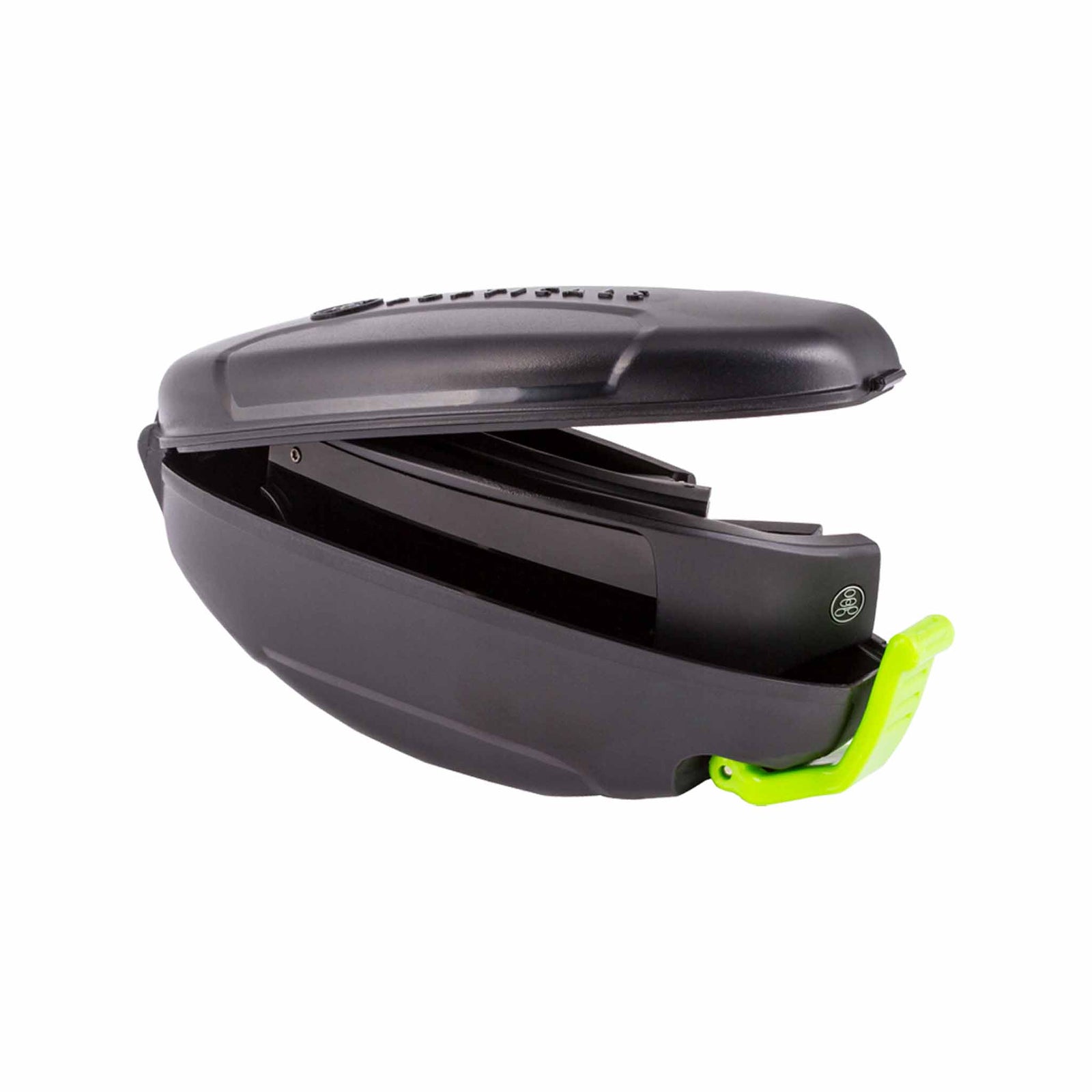 Popticals, Premium Compact Sunglasses, PopGear, 010050-BMGP, Polarized Sunglasses, Matte Black Frames, Gray Lenses, Case View