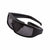 Popticals, Premium Compact Sunglasses, PopGear, 010050-BMGP, Polarized Sunglasses, Matte Black Frames, Gray Lenses, Spider View