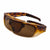 Popticals, Premium Compact Sunglasses, PopGear, 010050-BUNS, Standard Sunglasses, Matte Tortoise Crystal Frames, Brown Lenses, Glam View