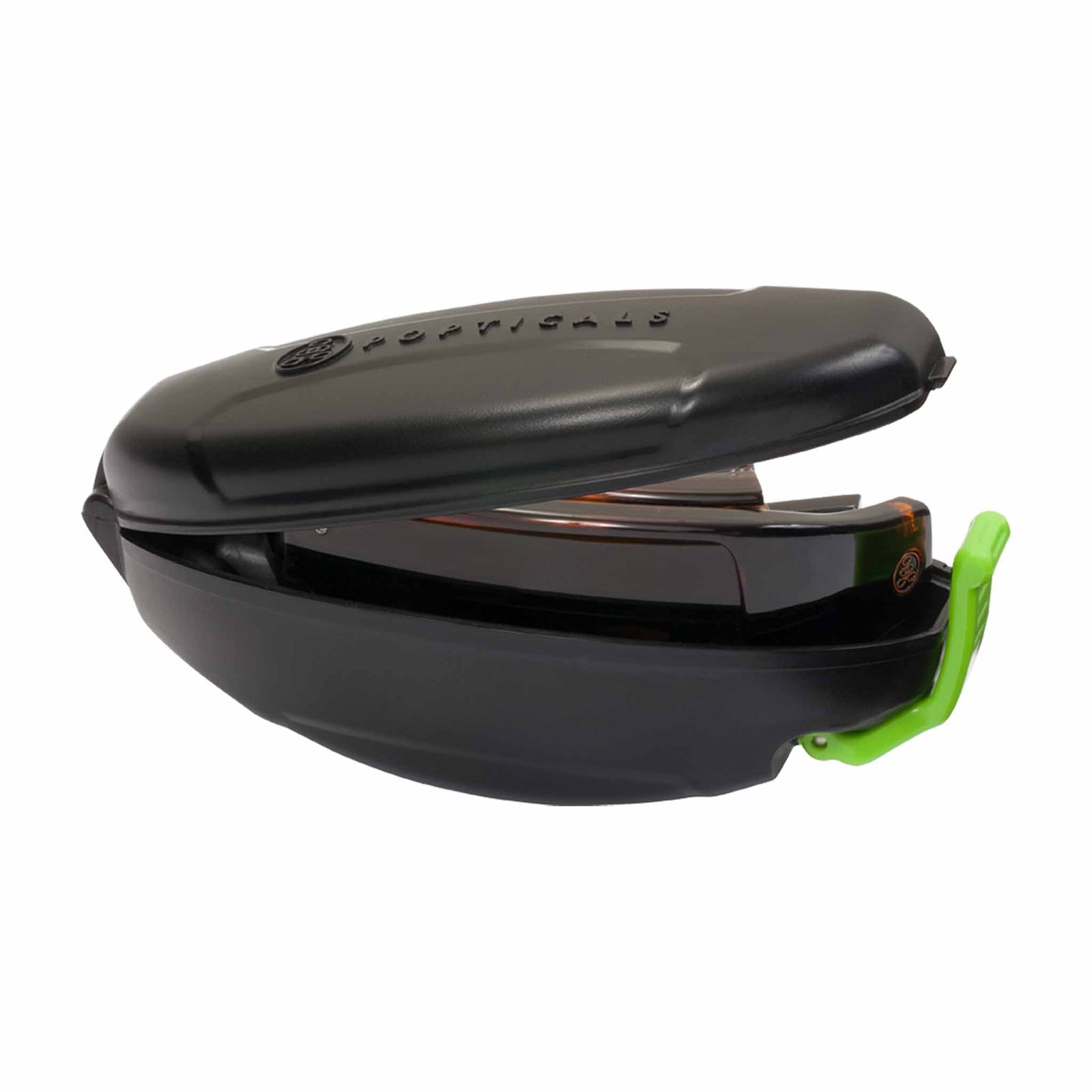 Popticals, Premium Compact Sunglasses, PopGear, 010051-CTNP, Polarized Sunglasses, Gloss Tortoise Frame , Brown Lenses, Case View