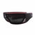 Popticals, Premium Compact Sunglasses, PopGear, 030050-REGP, Polarized Sunglasses, Matte Red/Black Crystal Frame, Gray Lenses, Compact View