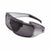 Polarized sunglasses featuring matte smoke frame with gray lenses