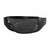 Popticals, Premium Compact Sunglasses, PopGear, 040050-BLGP, Polarized Sunglasses, Gloss Black over Crystal Frame , Gray Lenses, Compact View